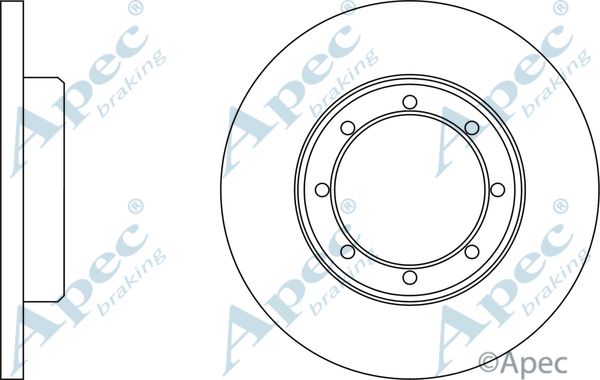 APEC BRAKING Тормозной диск DSK2865